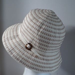Cotton grosgrain ribbon summer hat